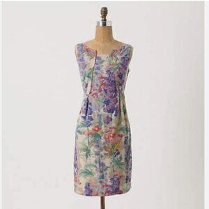Anthropologie Edme & Esyllte Hyacinth Afternoon Garden Shift Dress
